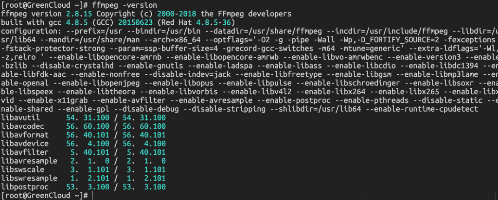 Linux（Centos7）安装Ffmpeg-娇喘奈特